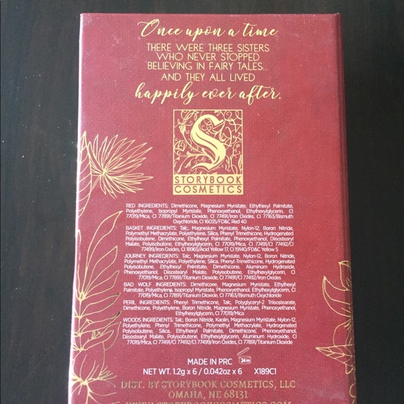 Fairy Tales - Little RED Riding Hood Palette - Picture 3 of 3